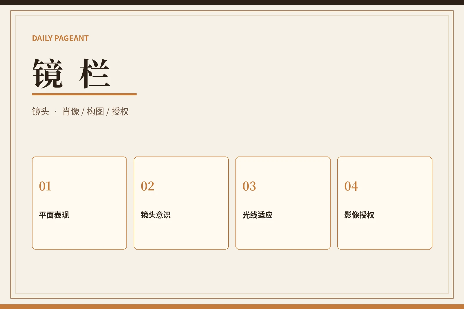 镜栏|镜头意识与影像授权